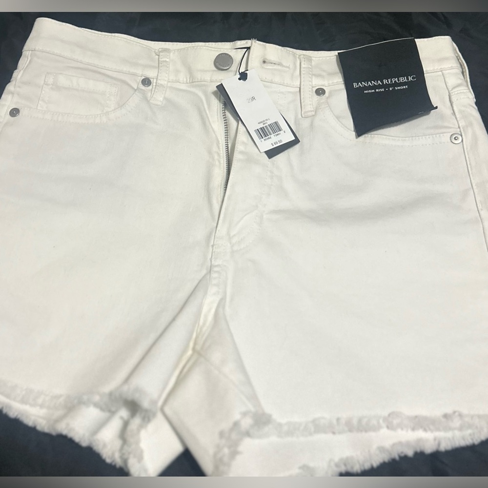Banana Republic White Denim Shorts
